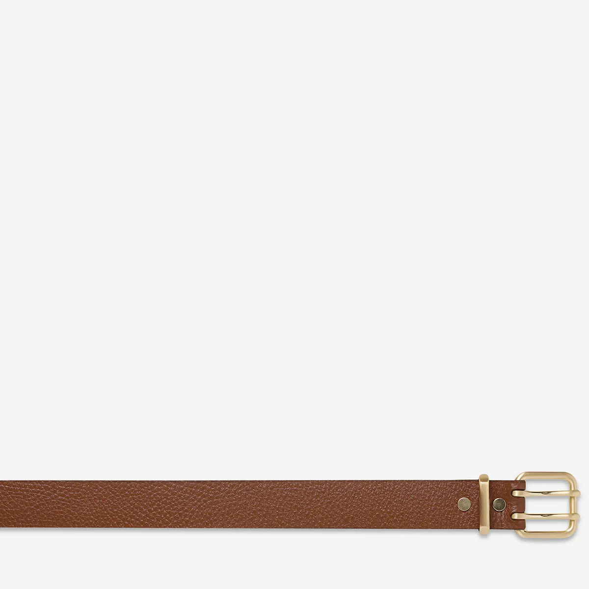 Barely Moving Belt - Tan/Gold sold by Status Anxiety product image thumbnail 4