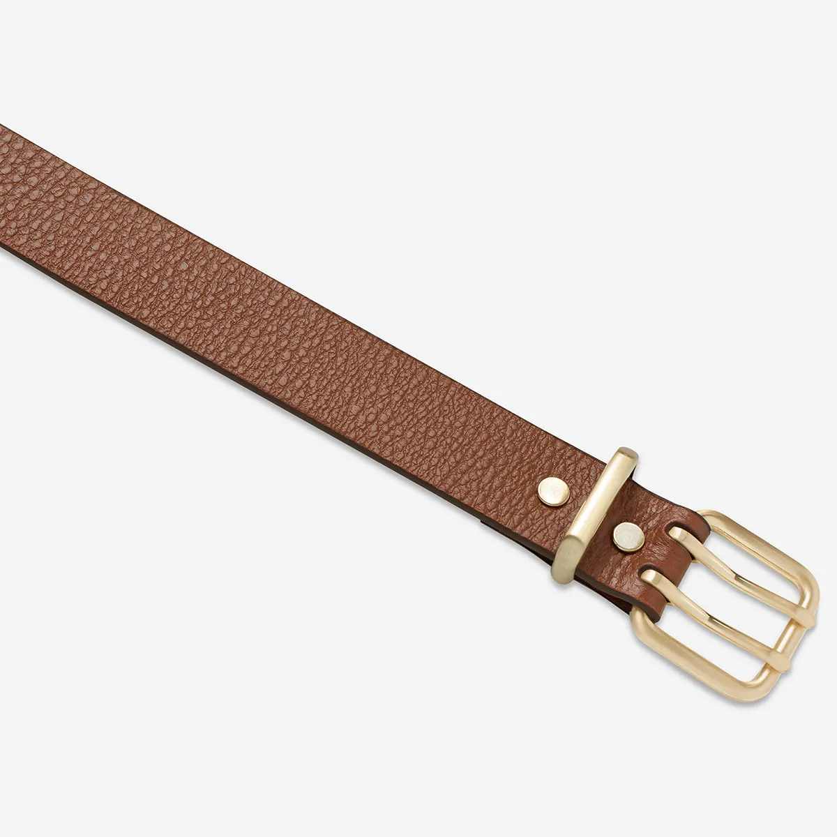 Barely Moving Belt - Tan/Gold sold by Status Anxiety product image thumbnail 3