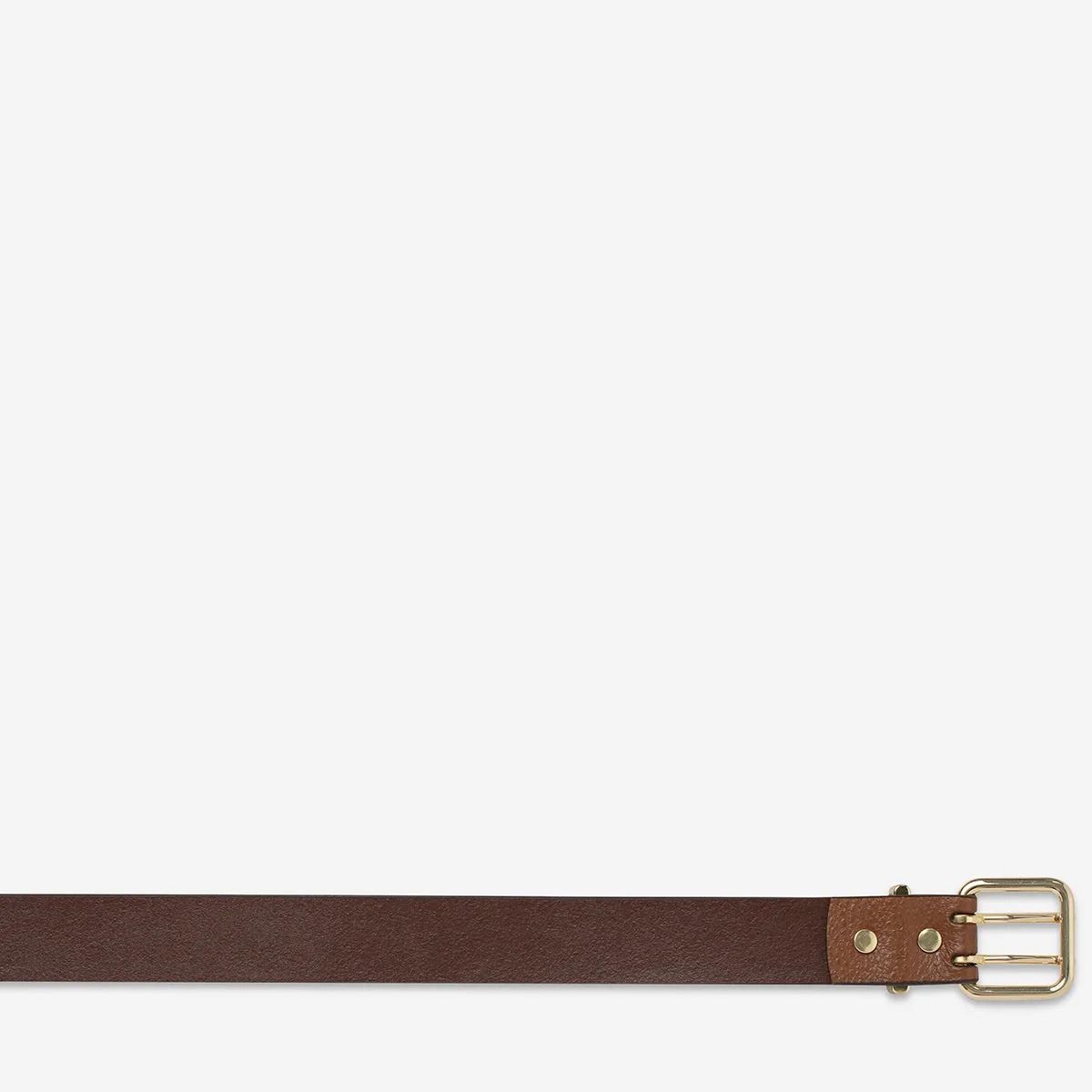 Barely Moving Belt - Tan/Gold sold by Status Anxiety product image thumbnail 5