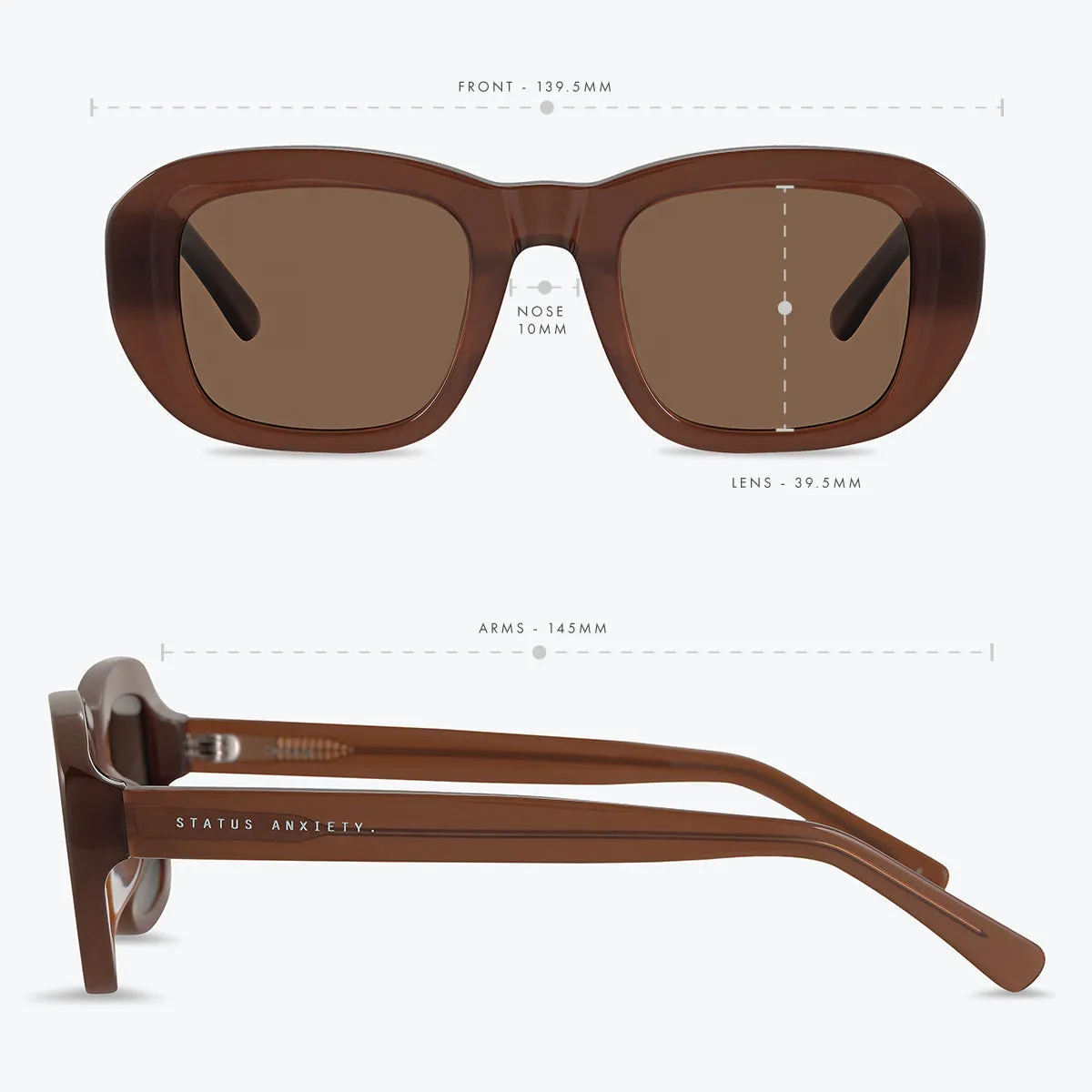 Cascade Sunglasses - Brown sold by Status Anxiety product image thumbnail 5