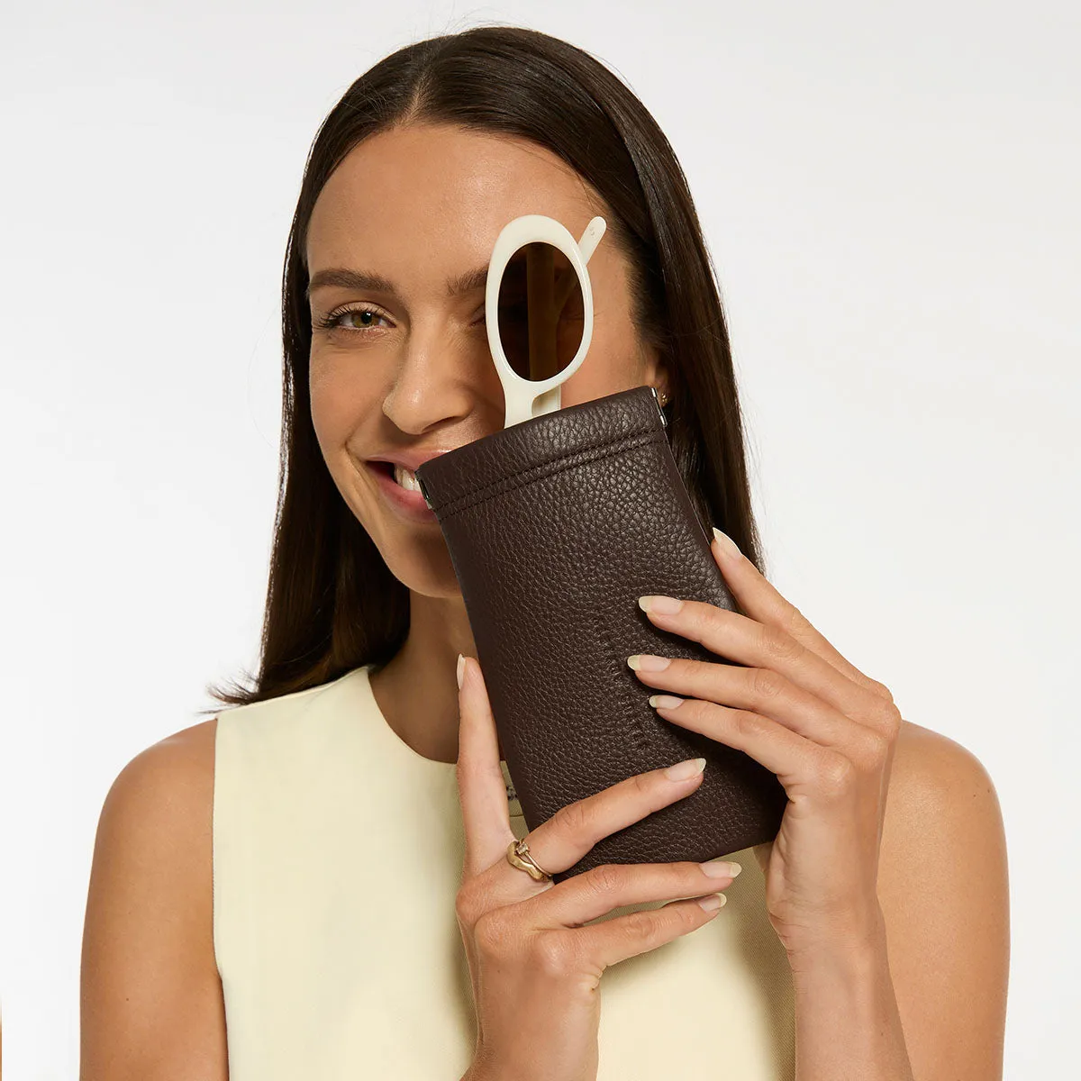 Keepsake Sunglasses Case - Cocoa sold by Status Anxiety product image thumbnail 5