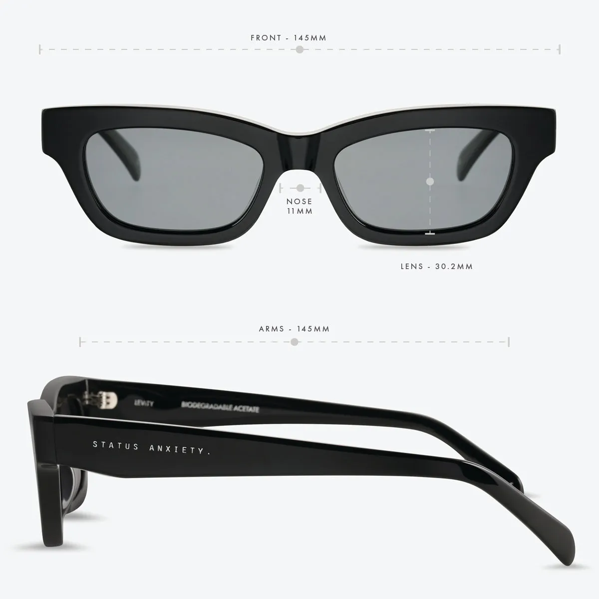 Levity Sunglasses - Black sold by Status Anxiety product image thumbnail 5