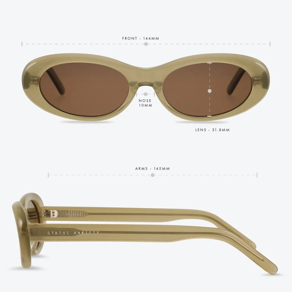 Dopamine Sunglasses - Pear sold by Status Anxiety product image thumbnail 5