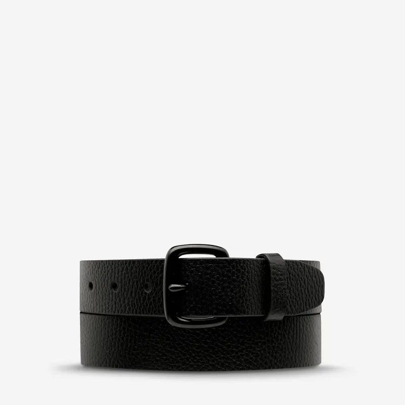 Ease Up Belt - Black/Black sold by Status Anxiety