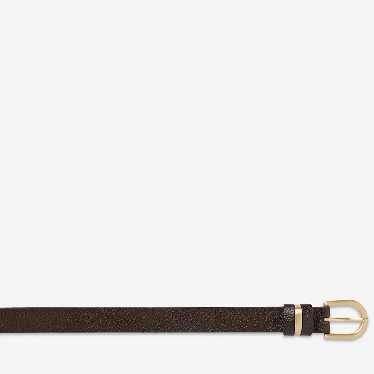 Over And Over Belt - Choc/Gold sold by Status Anxiety product image thumbnail 4