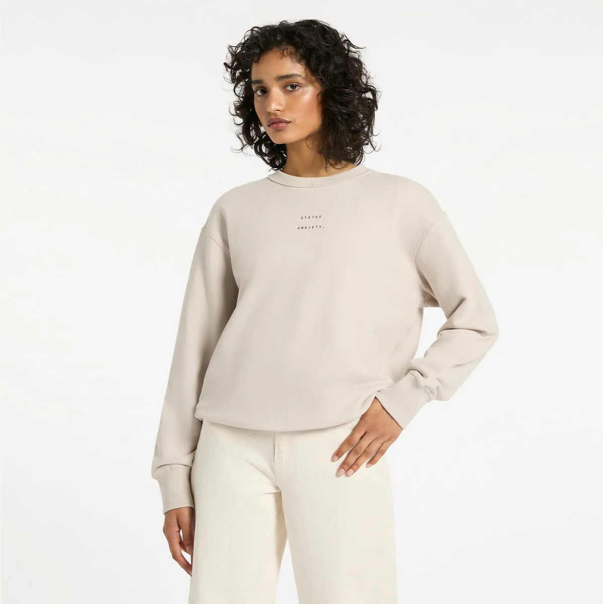 Could Be Nice Logo - Women's Classic Crew / Dove Grey sold by Status Anxiety product image thumbnail 5