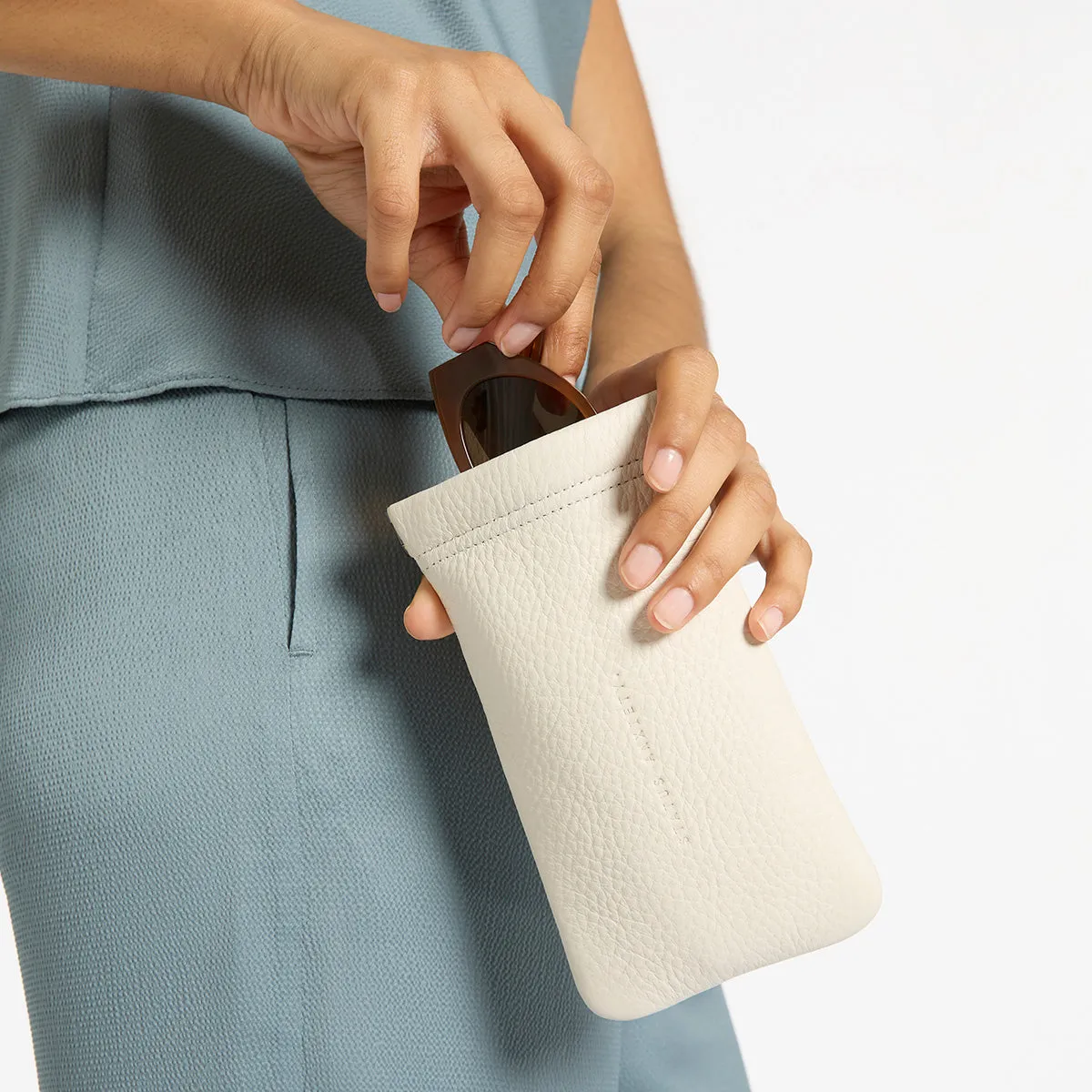 Keepsake Sunglasses Case - Chalk sold by Status Anxiety product image thumbnail 5