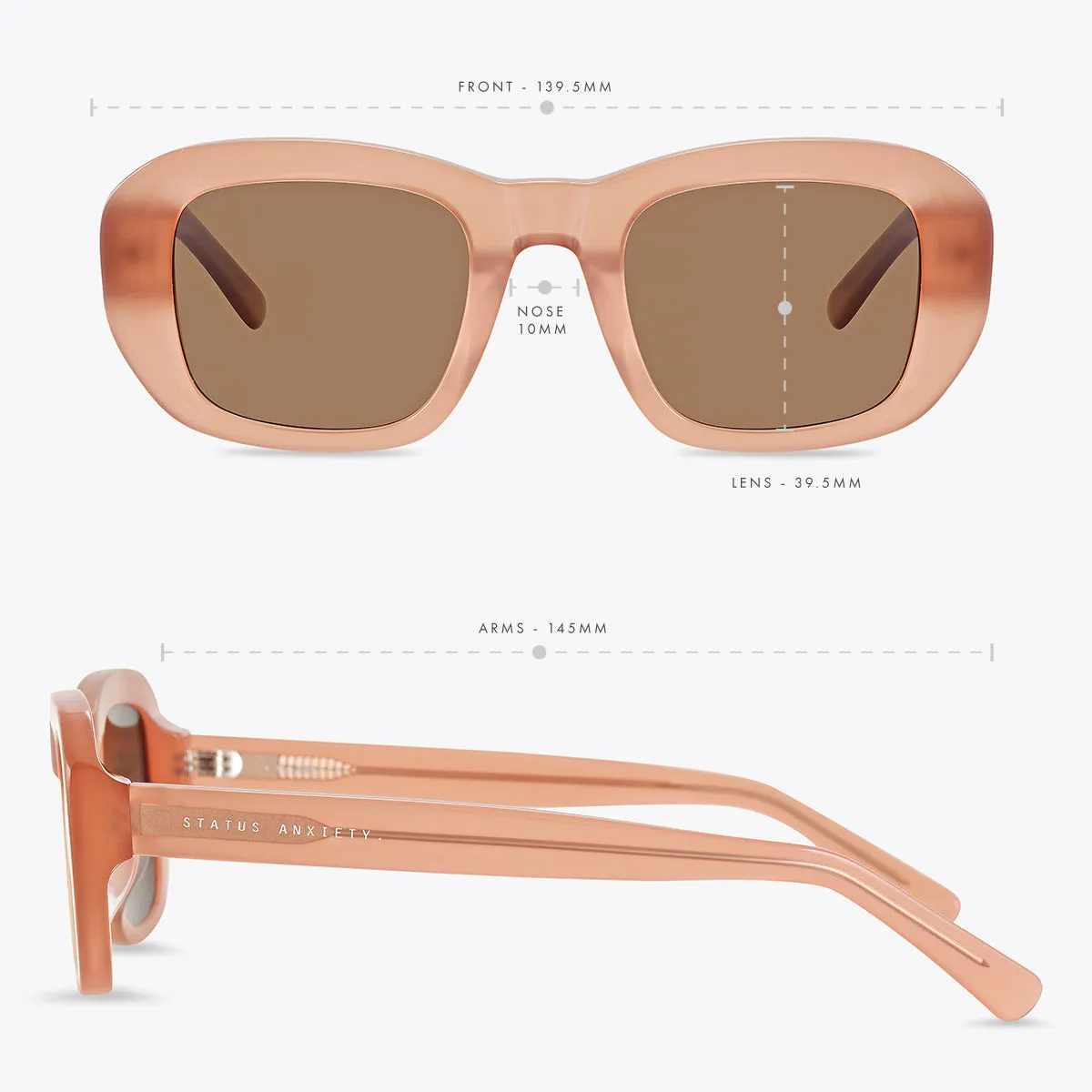 Cascade Sunglasses - Rose sold by Status Anxiety product image thumbnail 5