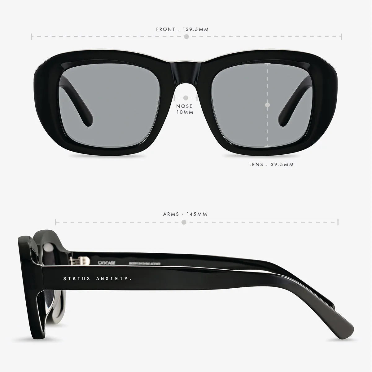 Cascade Sunglasses - Black sold by Status Anxiety product image thumbnail 5