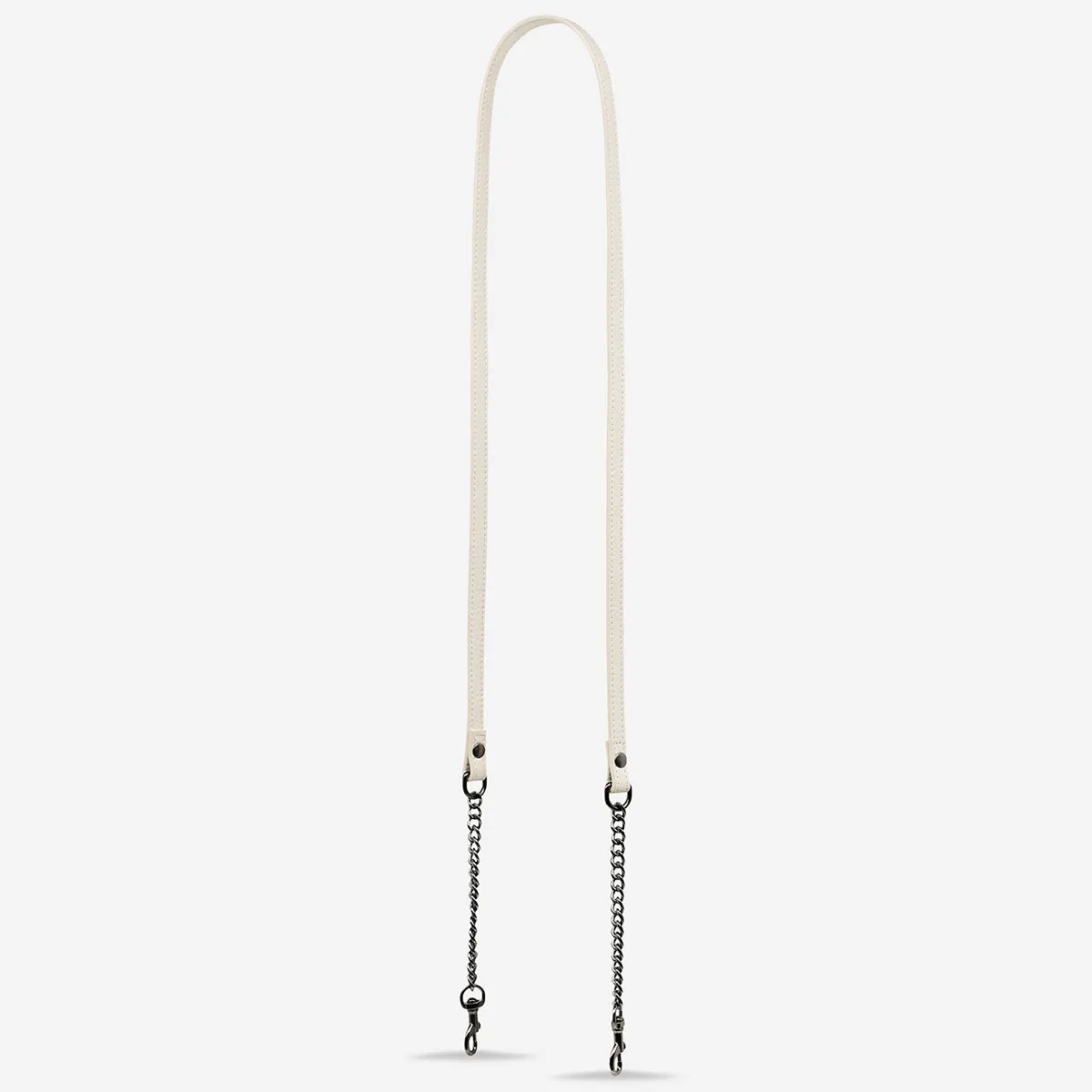 Leather Strap With Chain - Chalk sold by Status Anxiety