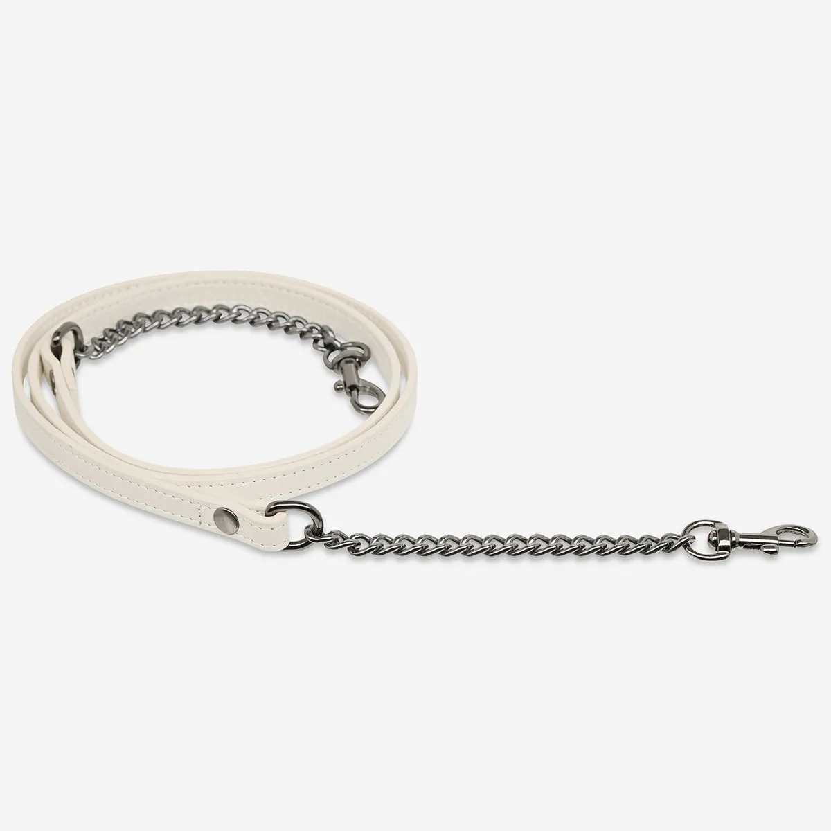 Leather Strap With Chain - Chalk sold by Status Anxiety product image thumbnail 2