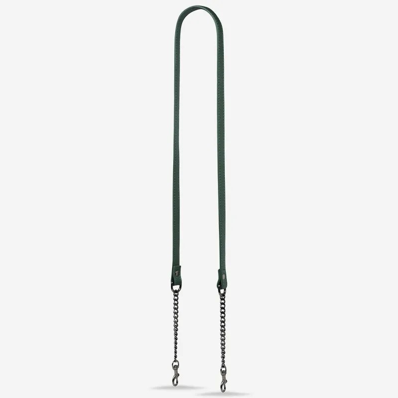 Leather Strap With Chain - Green sold by Status Anxiety