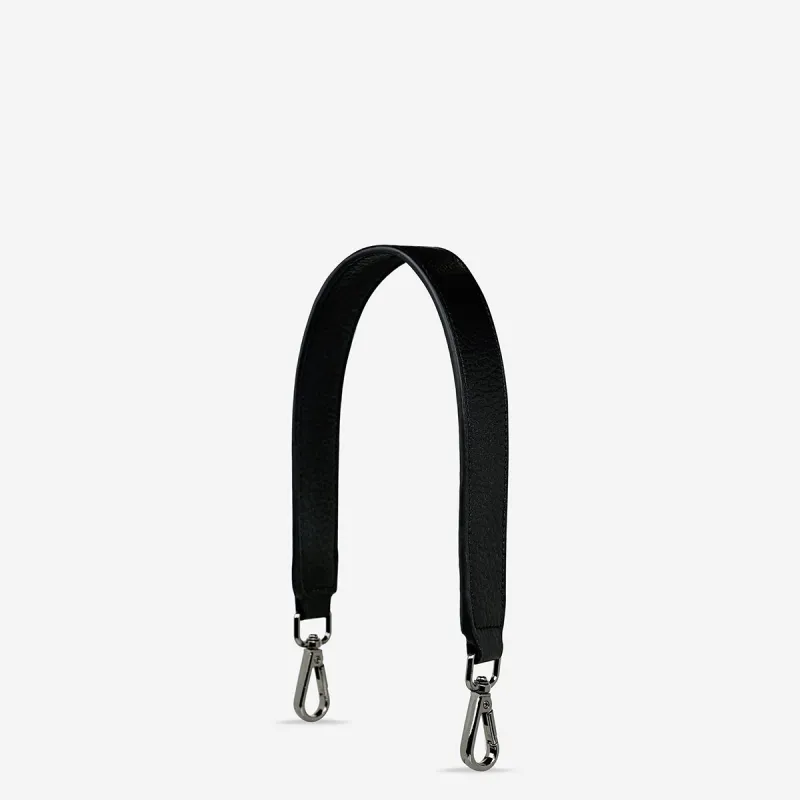 Leather Strap Short - Black sold by Status Anxiety