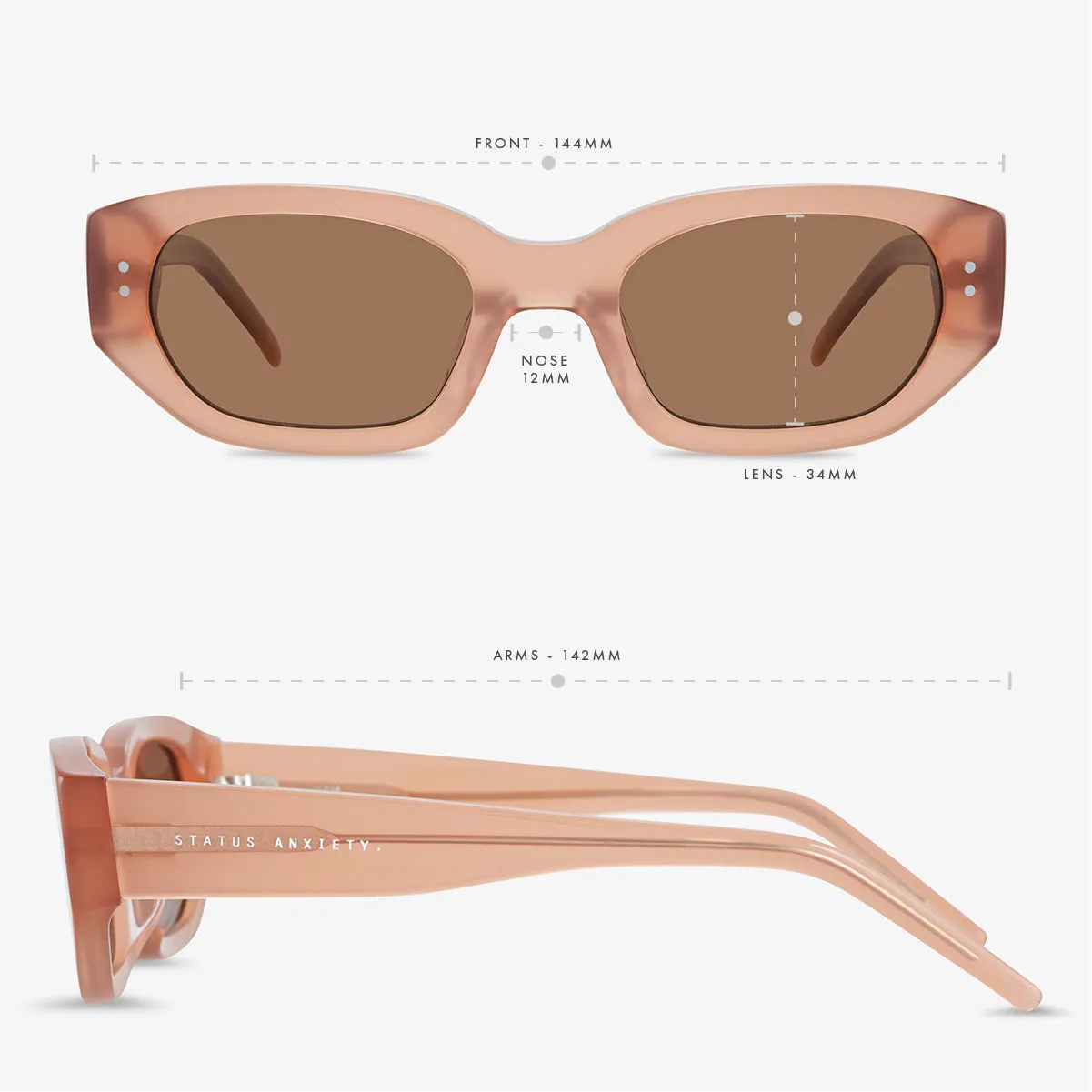 Luna Sunglasses - Rose sold by Status Anxiety product image thumbnail 5