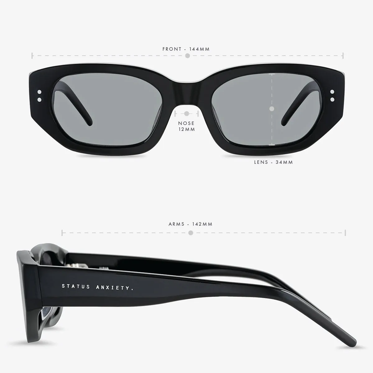 Luna Sunglasses - Black sold by Status Anxiety product image thumbnail 5