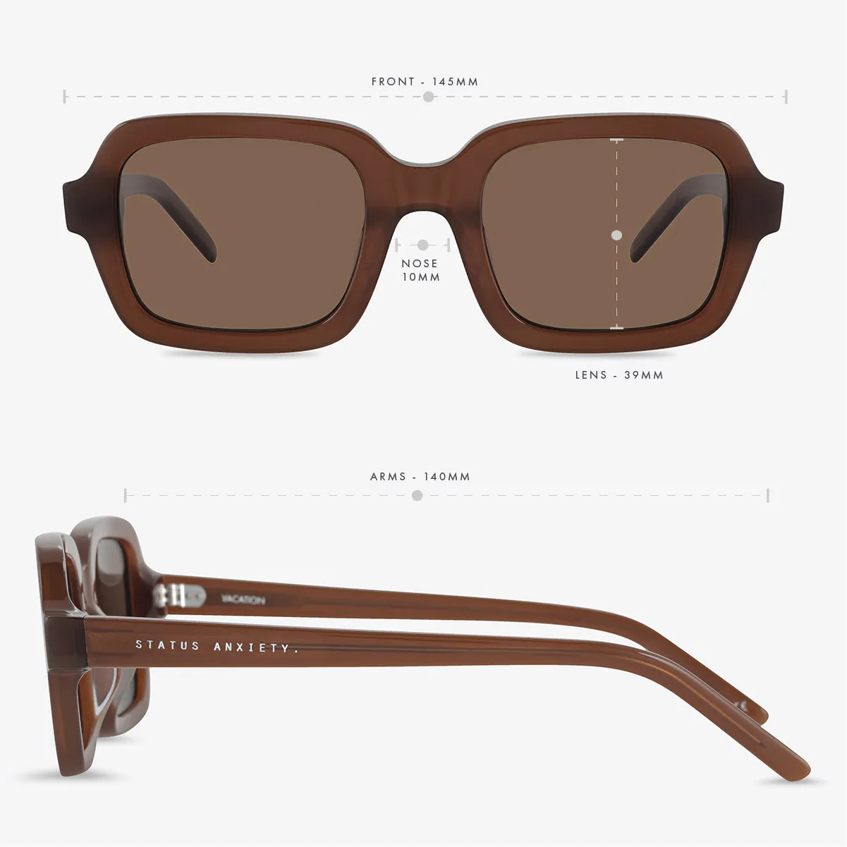Vacation Sunglasses - Brown sold by Status Anxiety product image thumbnail 5