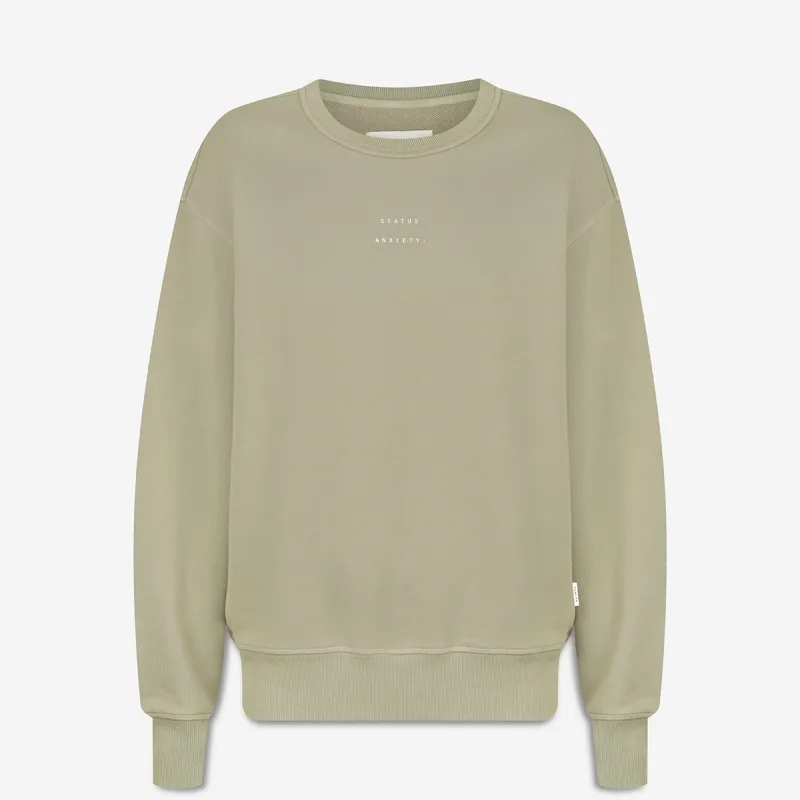 Could Be Nice Logo - Women's Classic Crew / Washed Sage sold by Status Anxiety