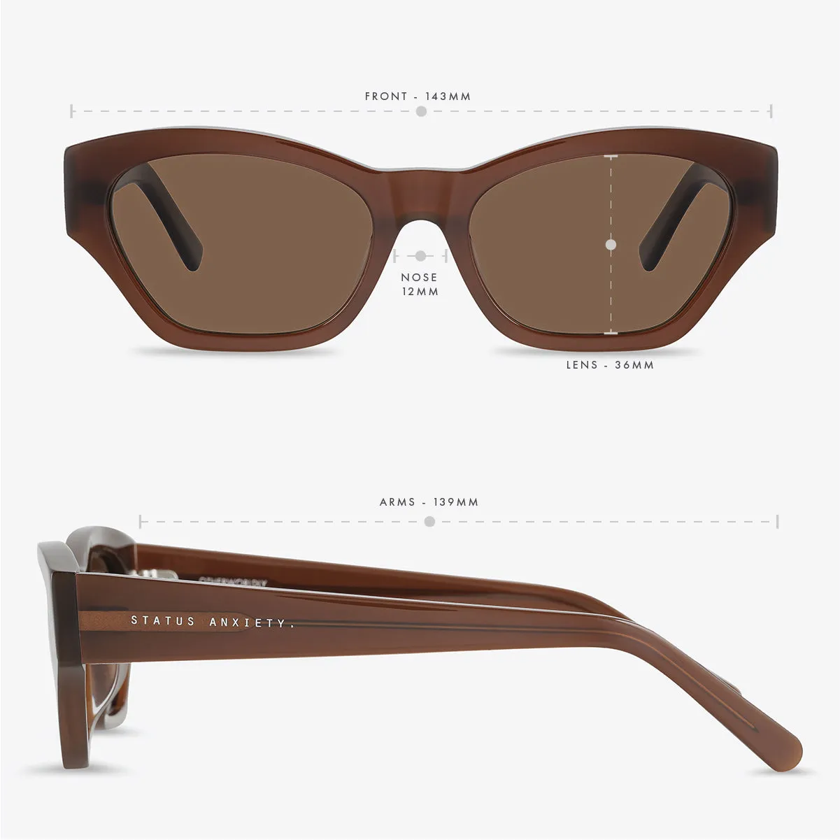 Otherworldly Sunglasses - Brown sold by Status Anxiety product image thumbnail 5