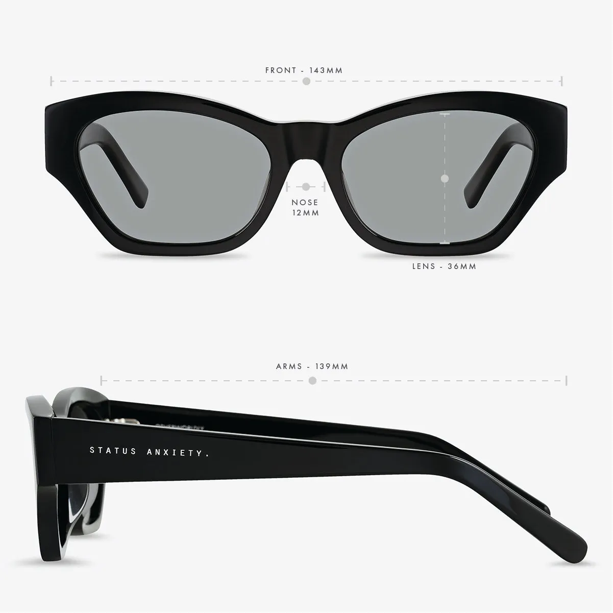 Otherworldly Sunglasses - Black sold by Status Anxiety product image thumbnail 5