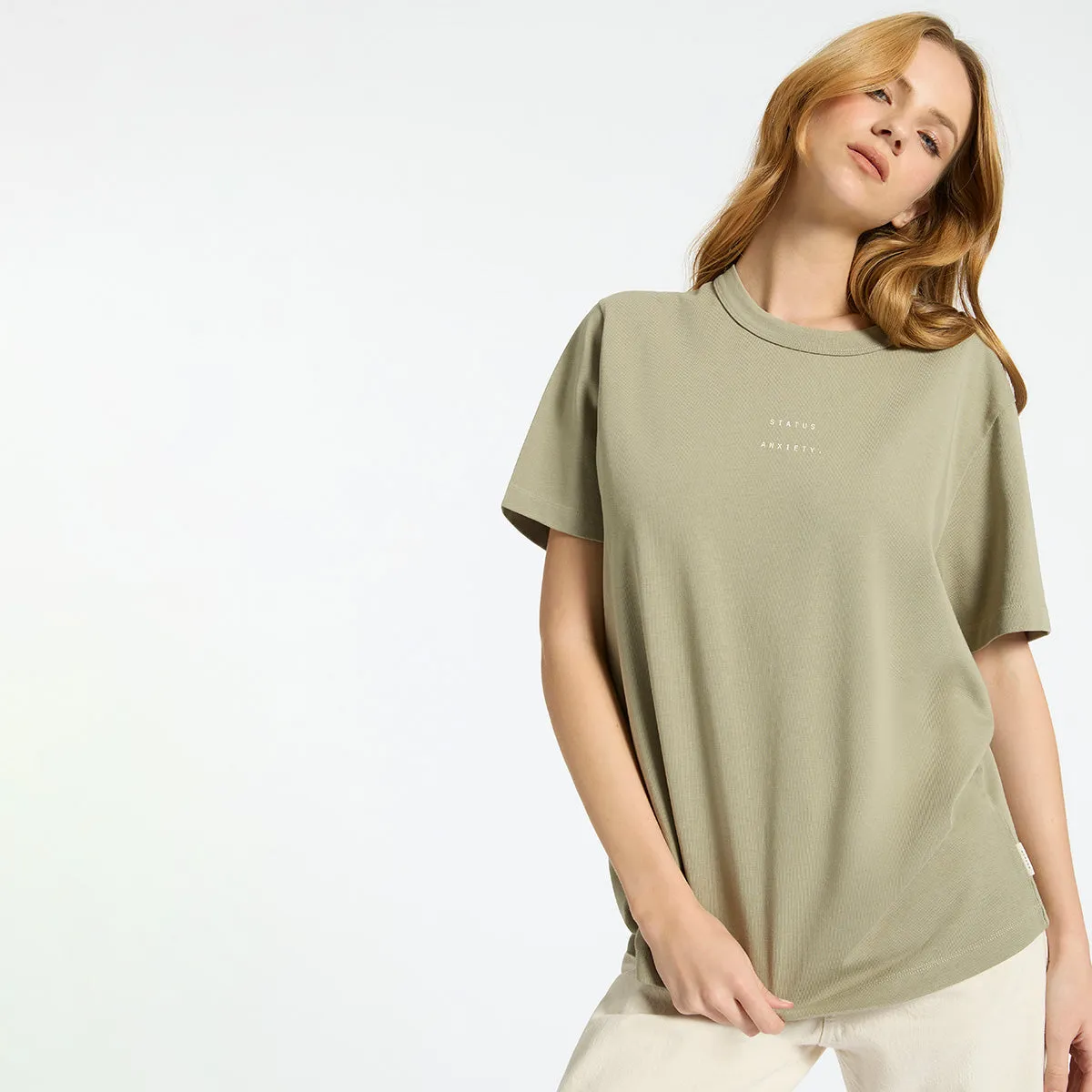 Feels Right Logo - Women's Tee / Washed Sage sold by Status Anxiety product image thumbnail 3