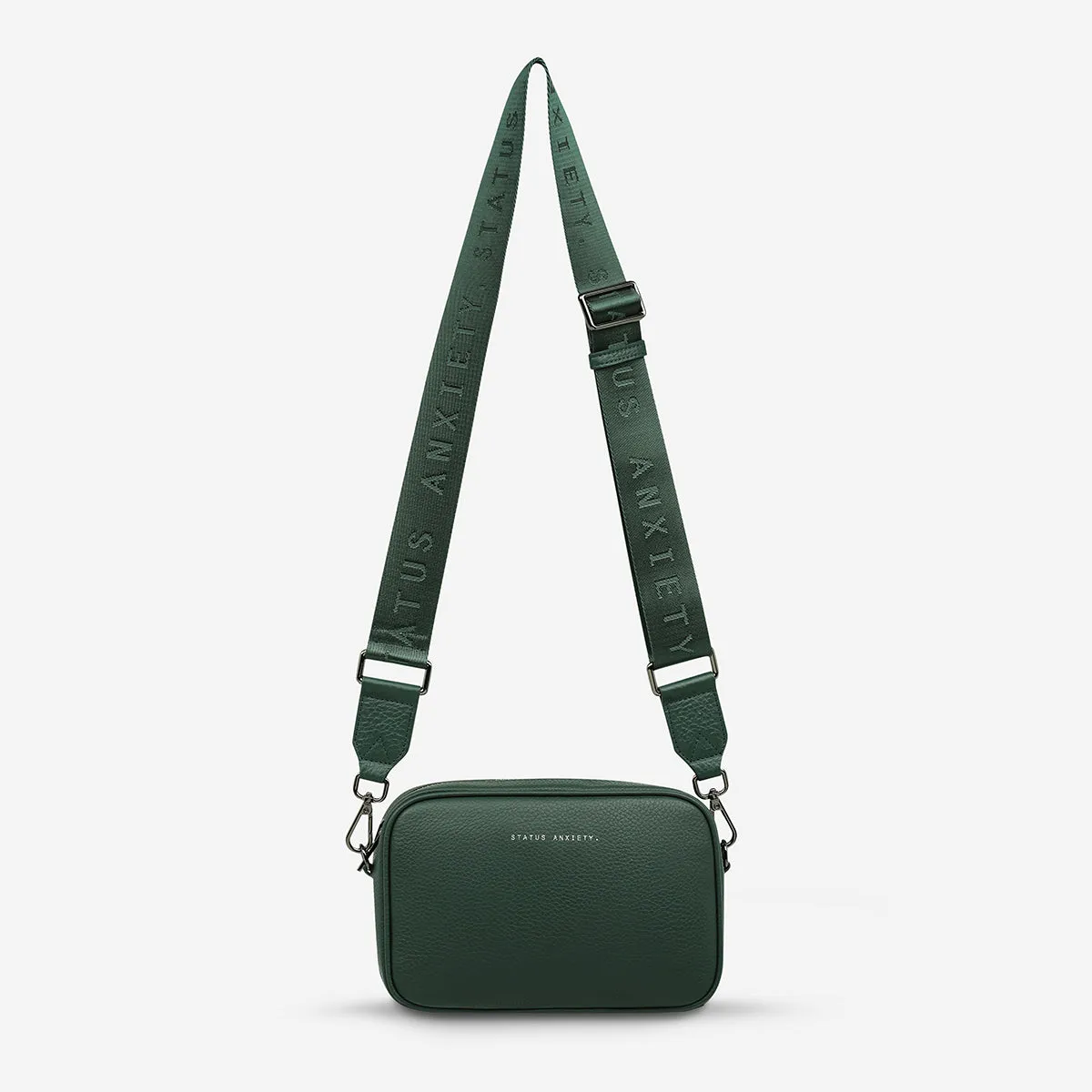 Plunder Bag With Webbed Strap - Green sold by Status Anxiety