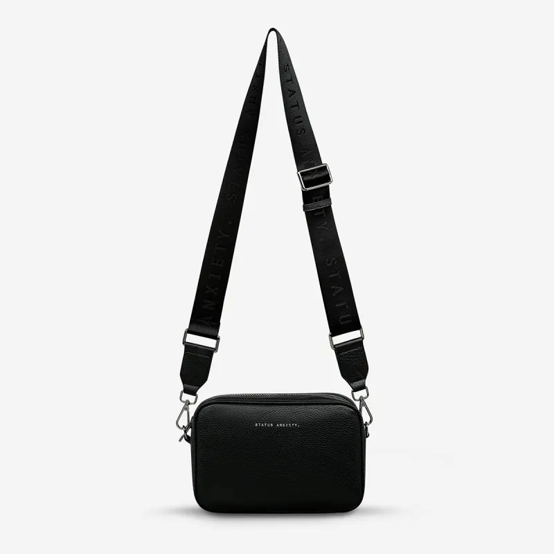 Plunder Bag With Webbed Strap - Black sold by Status Anxiety