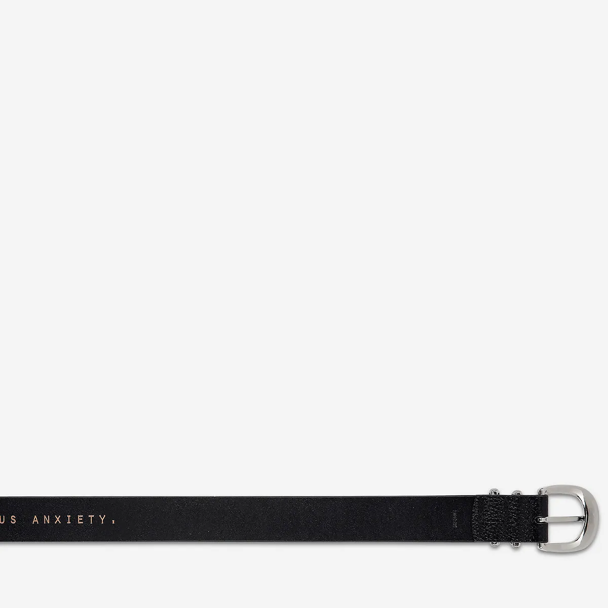 Let It Be Belt - Black/Silver sold by Status Anxiety product image thumbnail 5