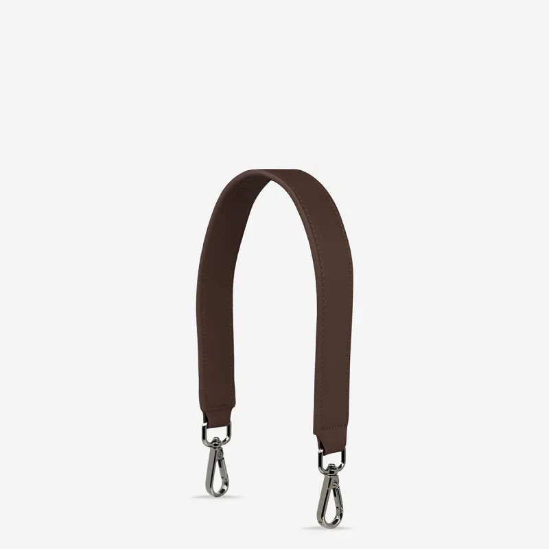 Leather Strap Short - Cocoa sold by Status Anxiety