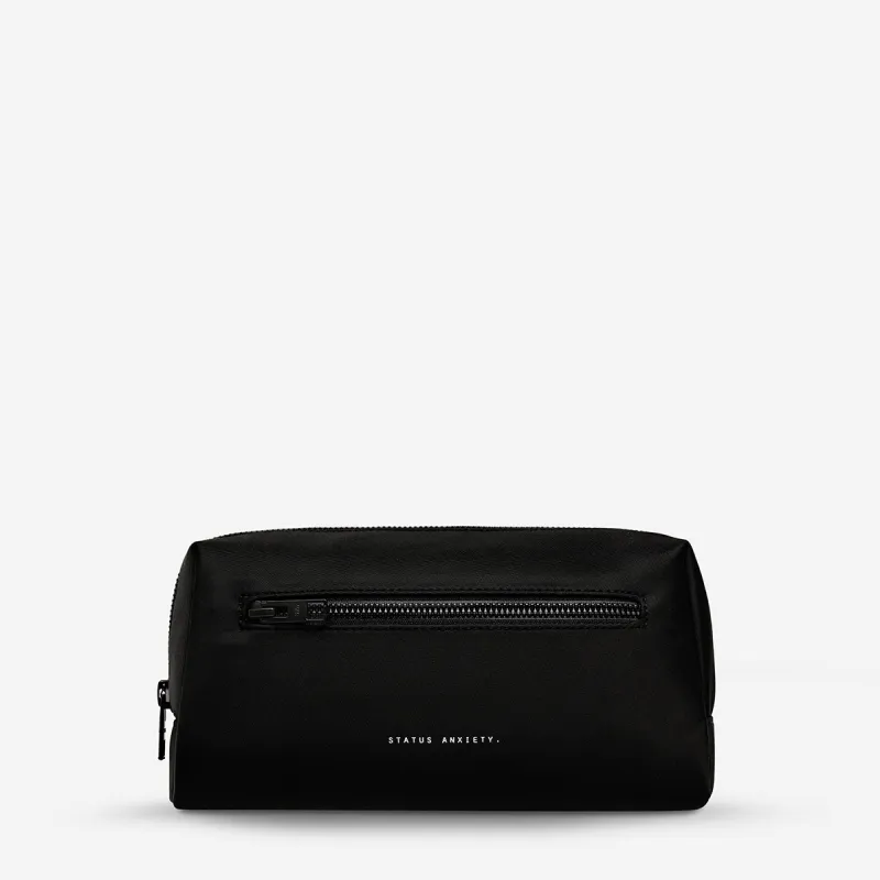 Hunter Recycled Toiletry Bag Small - Black made by Status Anxiety