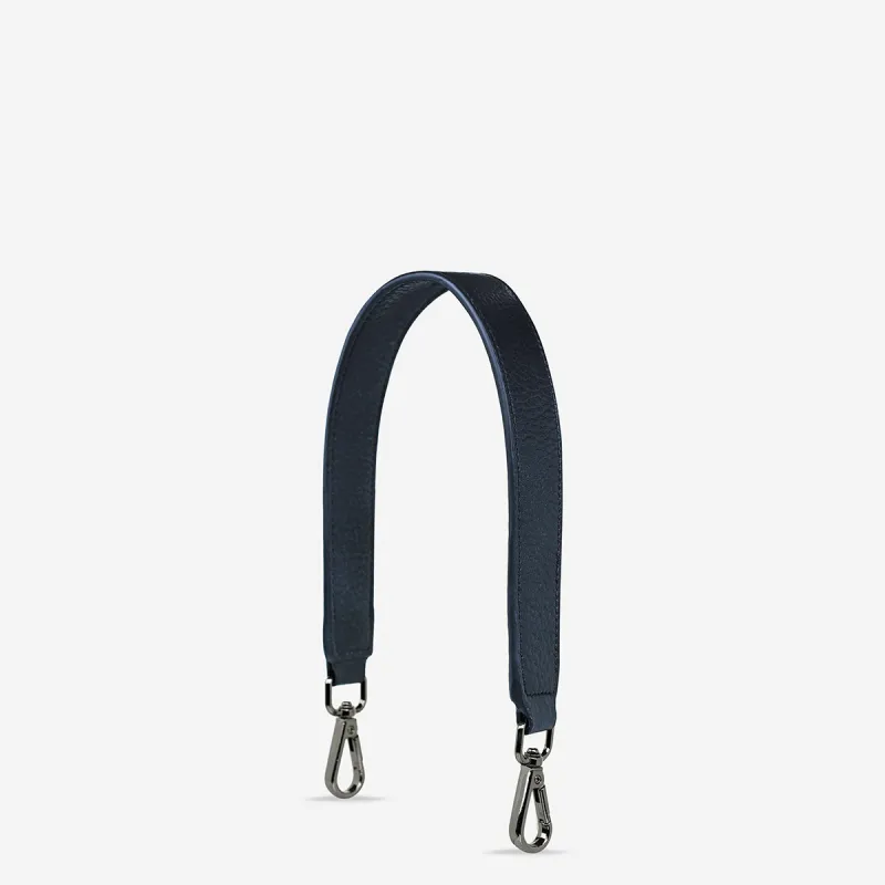 Leather Strap Short - Midnight Blue made by Status Anxiety