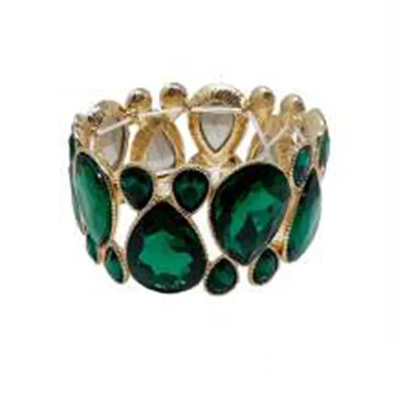 GREEN STRETCH BRACELET ( 210 GGR ) sold by Oh My Jewelry
