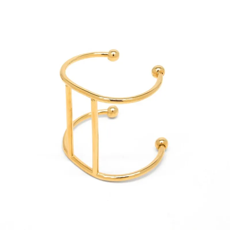 GOLD CUFF BANGLE ( 230501 GD ) sold by Oh My Jewelry