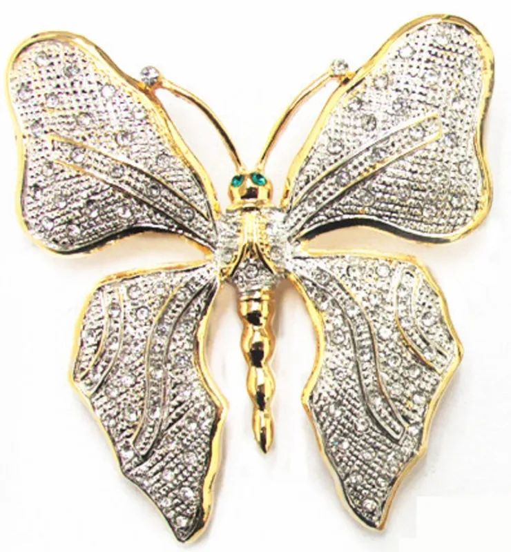 GOLD BUTTERFLY BROOCH ( 13670 G ) sold by Oh My Jewelry