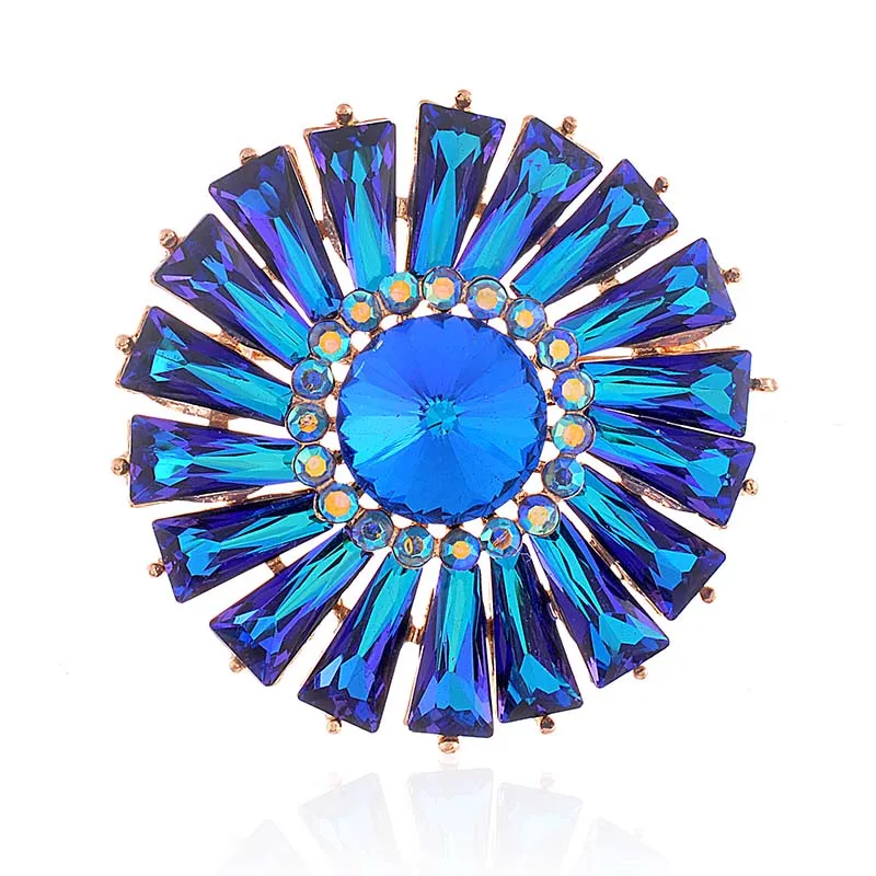 BLUE AB BROOCH ( 1609 HT ) made by Oh My Jewelry