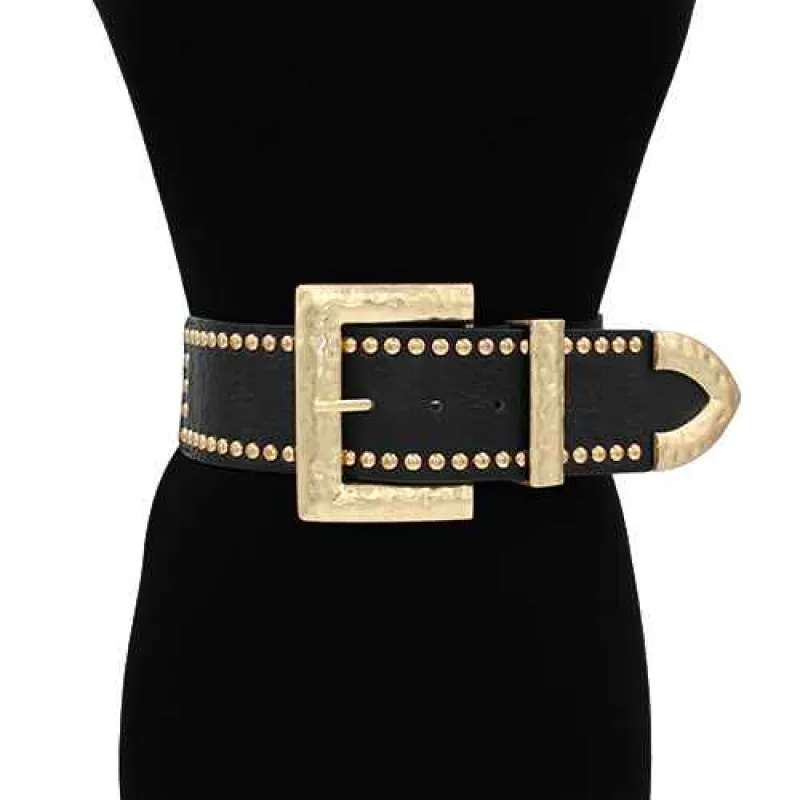 BLACK GOLD BELT ( 1648 BKGD ) sold by Oh My Jewelry
