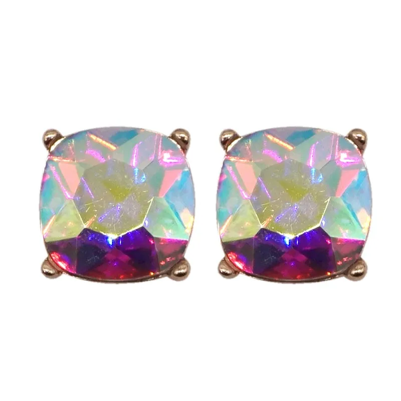 Gold AB Stud Earrings ( 3095GAB ) sold by Oh My Jewelry