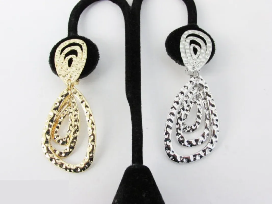 SILVER CLIP ON EARRINGS ( 18569 LFS ) sold by Oh My Jewelry