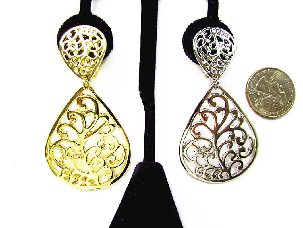 SILVER CLIP ON EARRINGS ( 19411 LFS ) sold by Oh My Jewelry