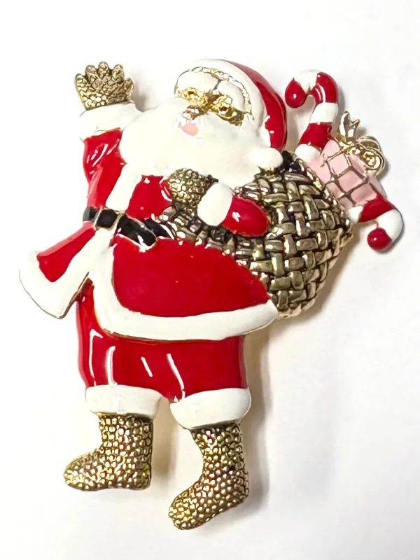 SANTA BROOCH ( 8032 ) made by Oh My Jewelry