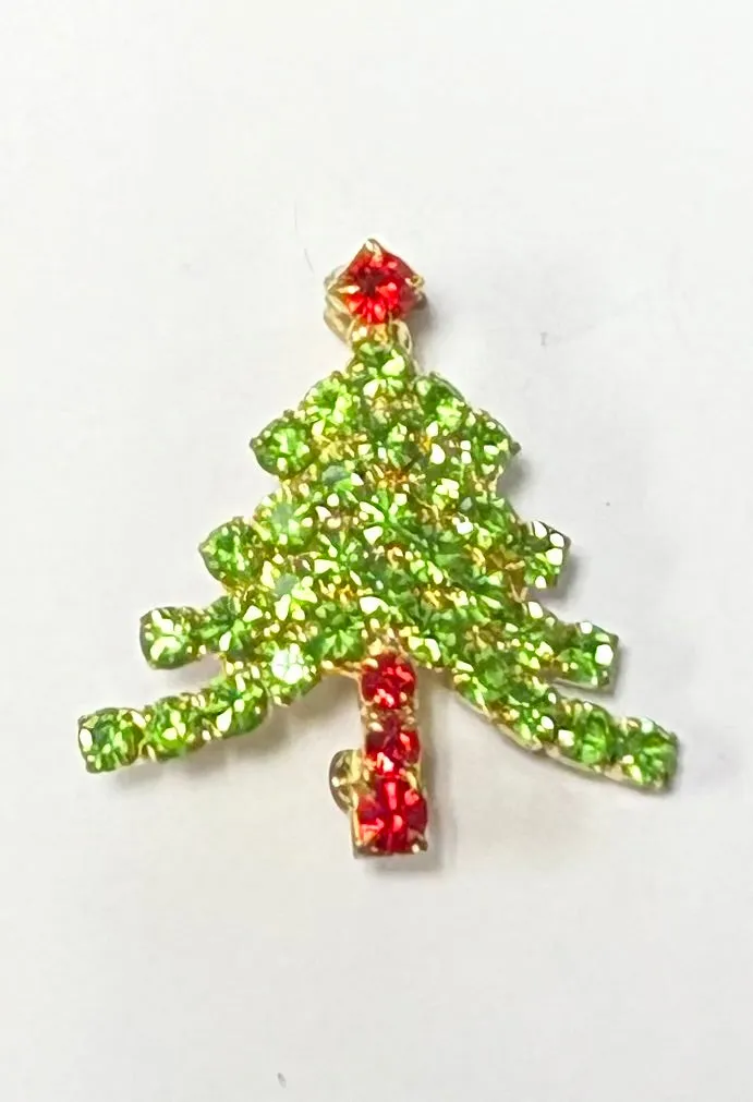 GOLD CHRISTMAS TREE BROOCH ( 362 ) sold by Oh My Jewelry