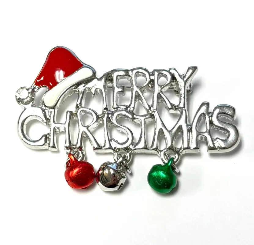 MERRY CHRISTMAS BROOCH ( 577 ) sold by Oh My Jewelry