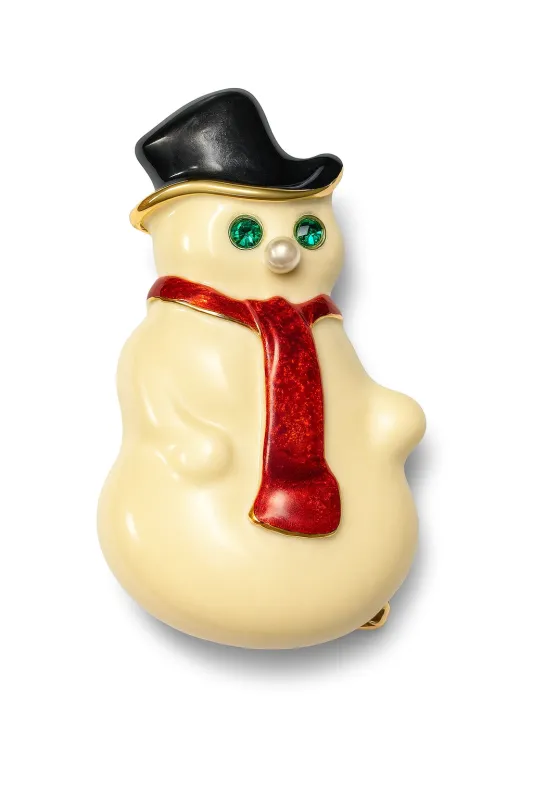 SNOWMAN BROOCH ( 983) sold by Oh My Jewelry