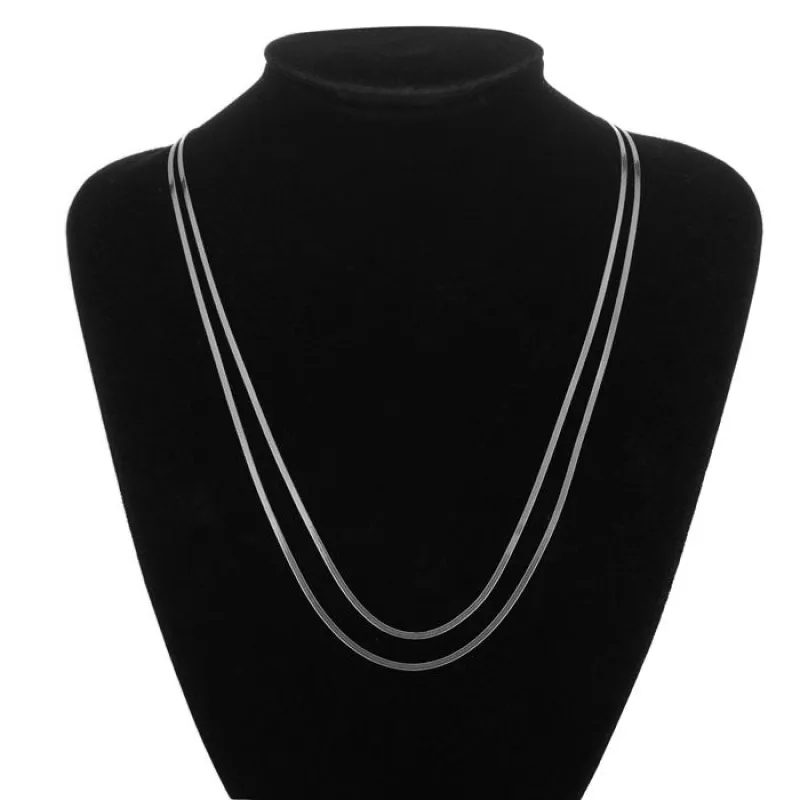 44" STAINLESS STEEL NECKLACE ( 60049 RH ) sold by Oh My Jewelry