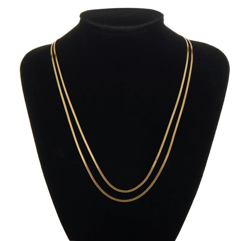 44" STAINLESS STEEL NECKLACE ( 60049 GD ) sold by Oh My Jewelry