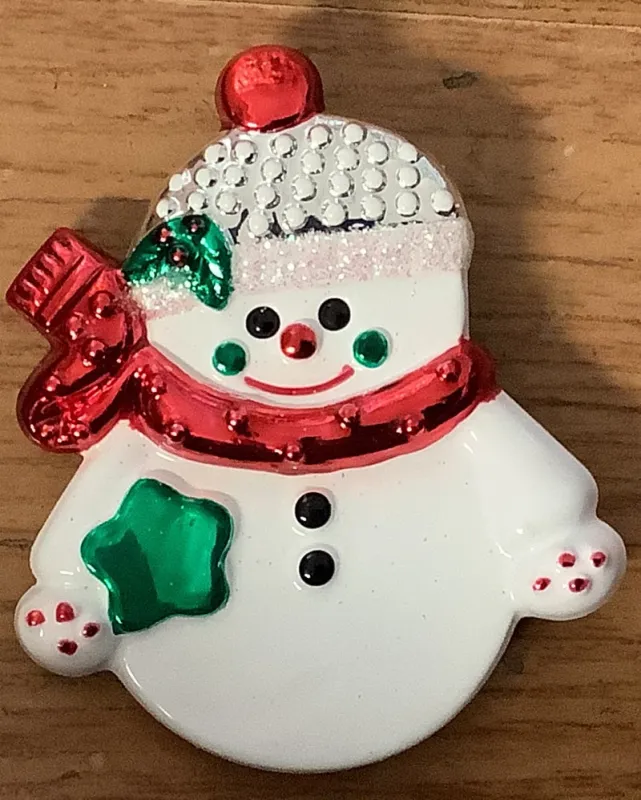 SNOWMAN BROOCH ( 4906 ) sold by Oh My Jewelry