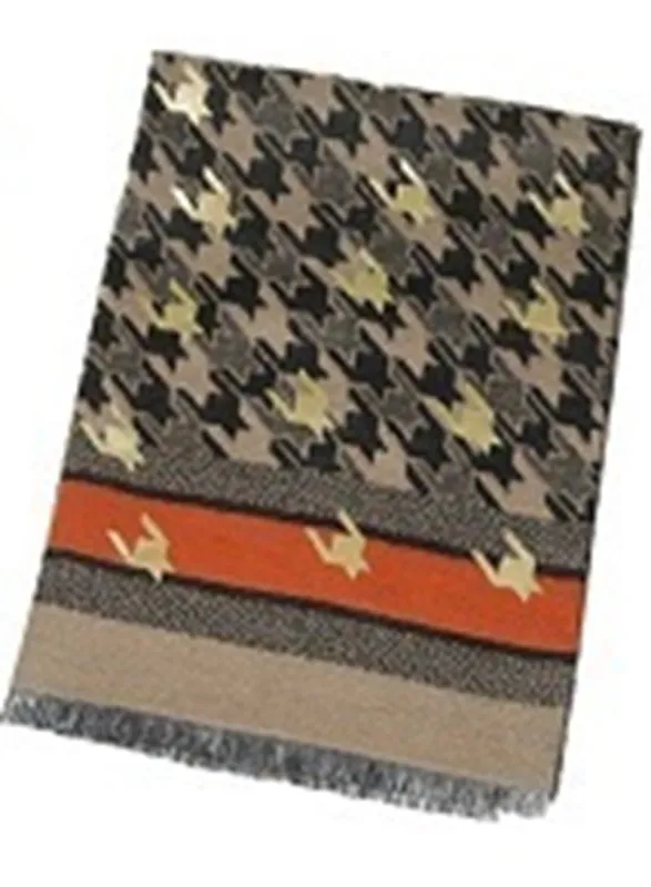 BLACK ORANGE SCARF ( 1047 BKOR ) sold by Oh My Jewelry