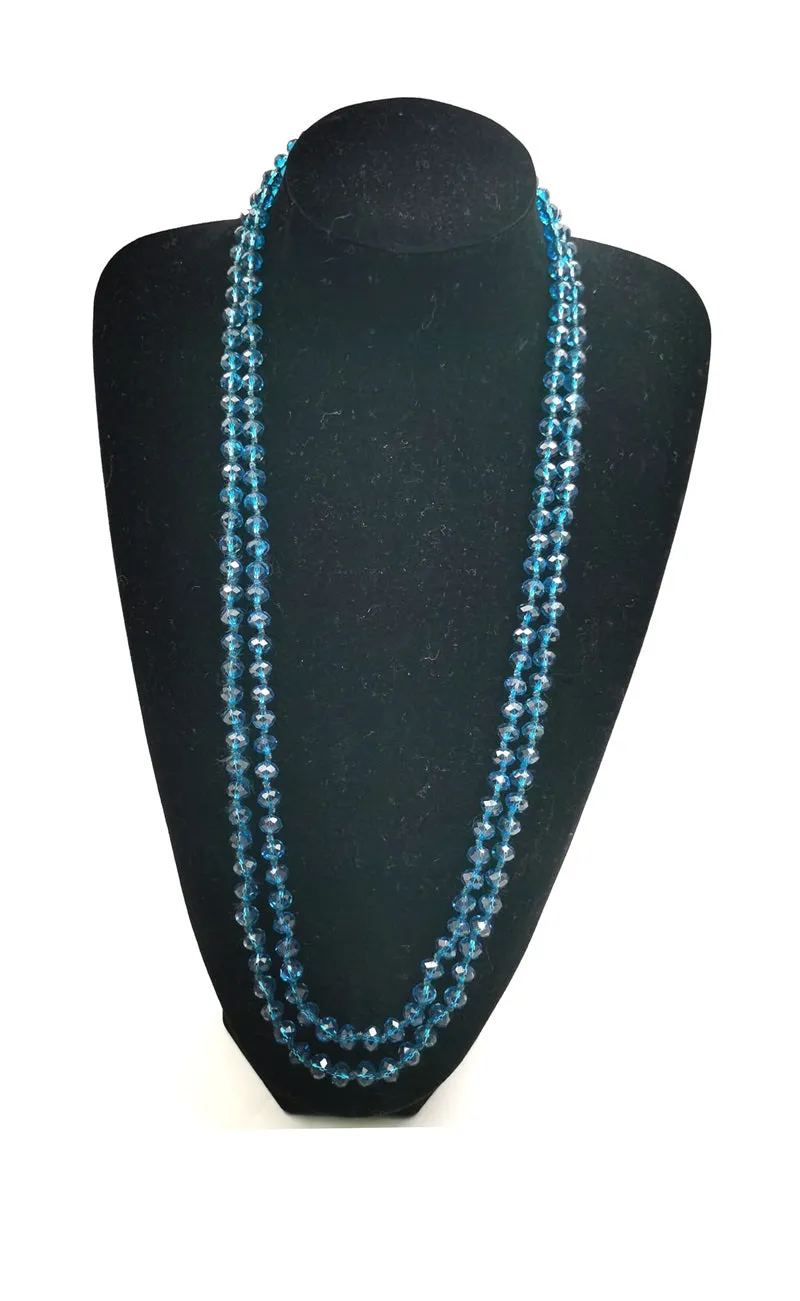 8mm 60" Knotted Beaded Long Necklace GREEN ( 0064 GR 32 ) sold by Oh My Jewelry