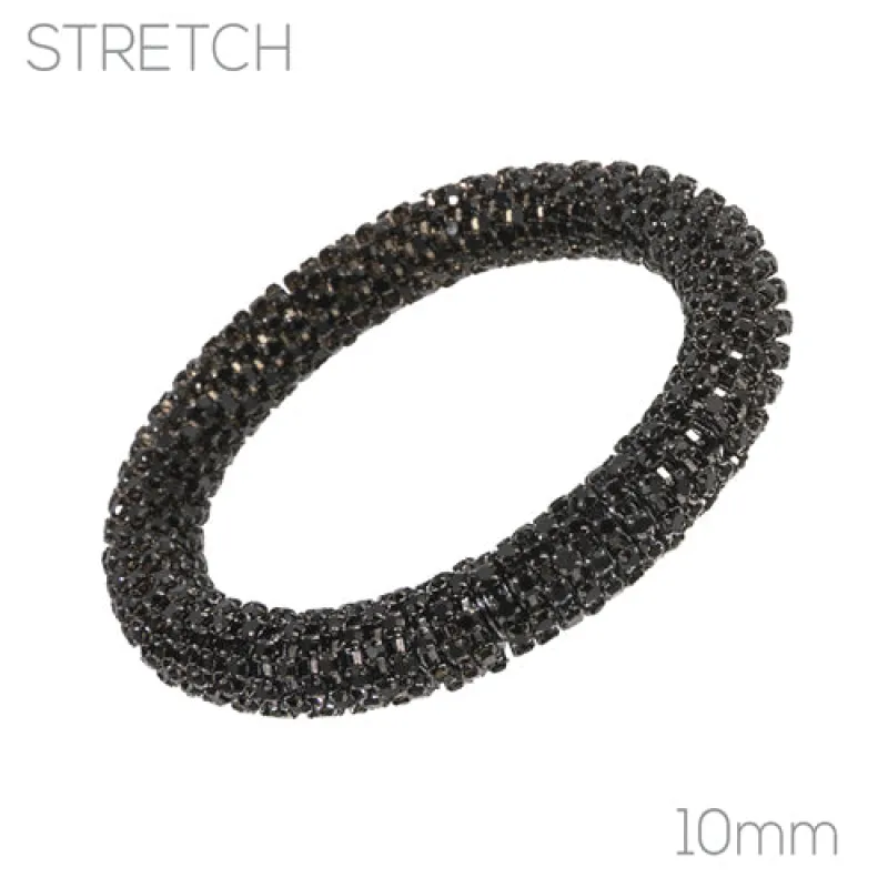 RHINESTONE STRETCH BANGLE BLACK ( 84562 JTJT ) made by Rebecca Minkoff