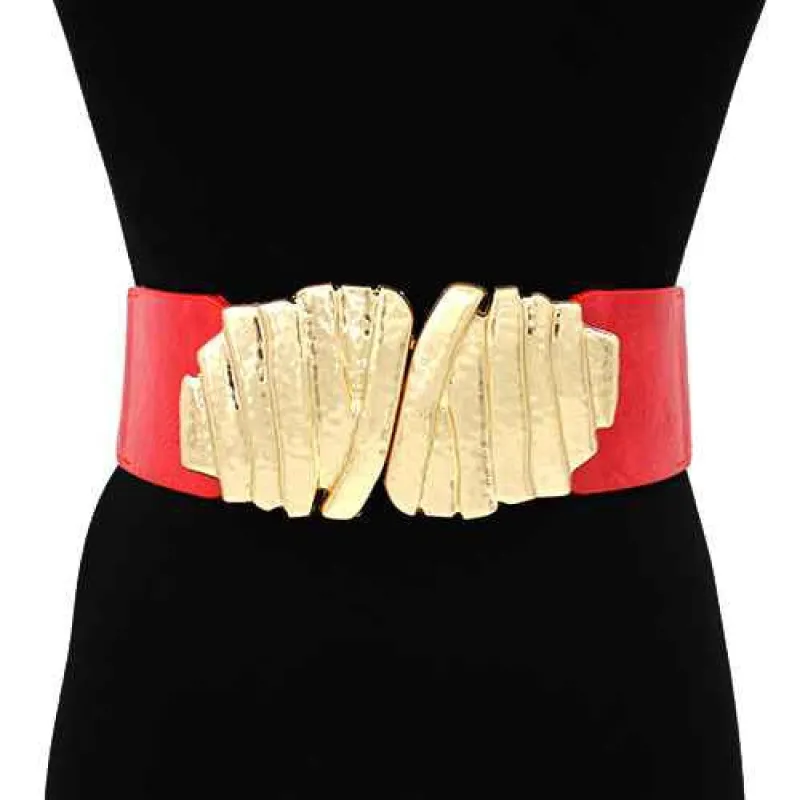 RED GOLD BELT ( 1649 REDGD ) sold by Oh My Jewelry