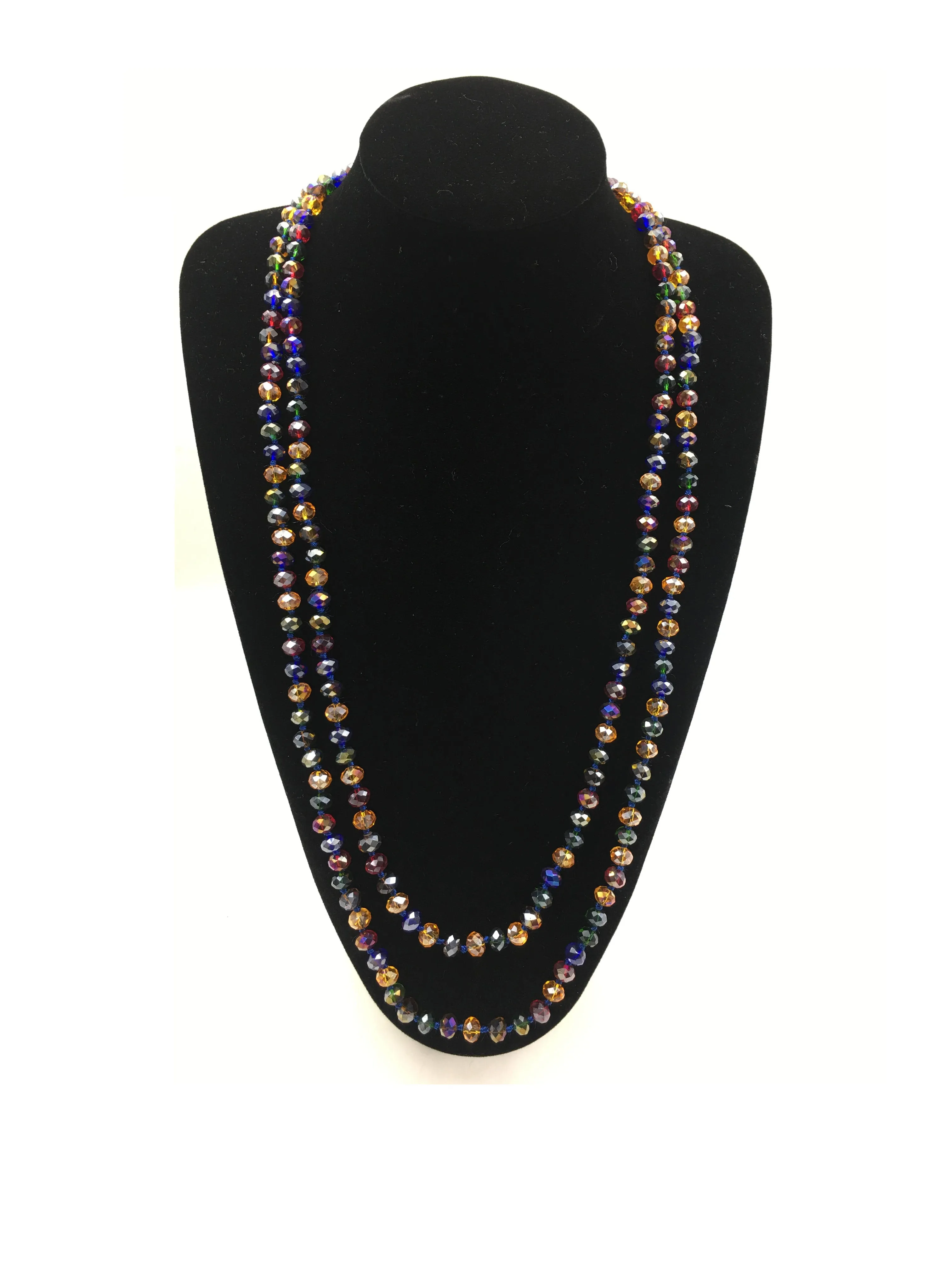 8mm 60" Knotted Beaded Long Necklace ( 0064 MT6 ) sold by Oh My Jewelry